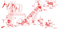 SEDILE ANTERIORE/CINTURE DI SICUREZZA  per Honda HR-V DIESEL 1.6 EXCLUSIVE 5 Porte 6 velocità manuale 2016