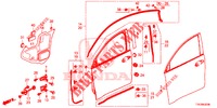 PANNELLI PORTIERE ANT.(2D)  per Honda HR-V DIESEL 1.6 EXECUTIVE 5 Porte 6 velocità manuale 2016