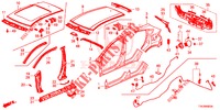 PANNELLI ESTERNI/PANNELLO POSTERIORE  per Honda HR-V 1.5 EXCLUSIVE 5 Porte 6 velocità manuale 2017