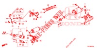 CONDOTTO SCARICO/SILENZIATORE (1.5L) per Honda HR-V 1.5 EXECUTIVE 5 Porte 6 velocità manuale 2017