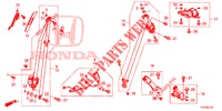 SEDILE ANTERIORE/CINTURE DI SICUREZZA  per Honda HR-V 1.5 EXCLUSIVE 5 Porte 6 velocità manuale 2018