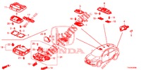 LUCE INTERIORE  per Honda HR-V 1.5 EXECUTIVE 5 Porte 6 velocità manuale 2018