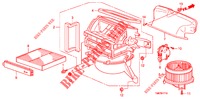 SOFFIATORE RISCALDATORE (LH) per Honda INSIGHT 1.3 IMA COMFORT 5 Porte pieno automatica 2011