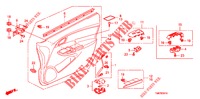FODERAMENTO PORTIERA ANT. (LH) per Honda INSIGHT EXECUTIVE 5 Porte pieno automatica 2012