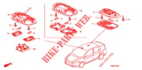 LUCE INTERIORE  per Honda INSIGHT EXECUTIVE 5 Porte pieno automatica 2012