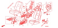 SEDILE ANTERIORE/CINTURE DI SICUREZZA (D.) per Honda INSIGHT EXECUTIVE 5 Porte pieno automatica 2012