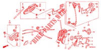 SERRATURA PORTIERA ANT./MANIGLIA ESTERNA (LH) per Honda INSIGHT EXECUTIVE 5 Porte pieno automatica 2012