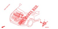 TIRANTE CABLAGGIO FILO MOTORE(1.7L)(RH)  per Honda INSIGHT EXECUTIVE 5 Porte pieno automatica 2012
