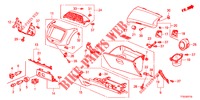 ABBELLIMENTO STRUMENTI (COTE DE PASSAGER) (LH) per Honda JAZZ 1.4 LUXURY 5 Porte 5 velocità manuale 2012