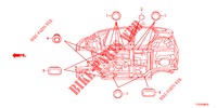 ANELLO DI TENUTA (INFERIEUR) per Honda JAZZ 1.4 LUXURY 5 Porte 5 velocità manuale 2012