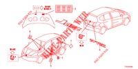 EMBLEMA/ETICHETTA CAUZIONE  per Honda JAZZ 1.4 LUXURY 5 Porte 5 velocità manuale 2012