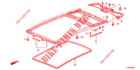 FODERA SUPERIORE/PARASOLE/VETRO SCIVOLAMENTO  per Honda JAZZ 1.4 LUXURY 5 Porte 5 velocità manuale 2012