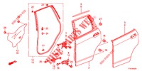 PANNELLO PORTIERA POST.(4D)  per Honda JAZZ 1.4 LUXURY 5 Porte 5 velocità manuale 2012