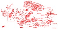 POMPA ACQUA/TERMOSTATO  per Honda JAZZ 1.4 LUXURY 5 Porte 5 velocità manuale 2012