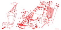 SEDILE POSTERIORE/CINTURA DI SICUREZZA (D.) per Honda JAZZ 1.4 LUXURY 5 Porte 5 velocità manuale 2012