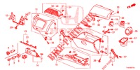 ABBELLIMENTO STRUMENTI (COTE DE PASSAGER) (LH) per Honda JAZZ 1.4 ESL 5 Porte pieno automatica 2012
