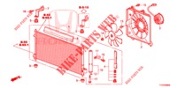 ARIA CONDIZIONATA (CONDENSATEUR) per Honda JAZZ 1.4 ESL 5 Porte pieno automatica 2012