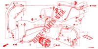ARIA CONDIZIONATA (FLEXIBLES/TUYAUX) (LH) per Honda JAZZ 1.4 ESL 5 Porte pieno automatica 2012