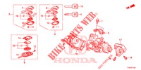 COMPONENTI CILINDRO CHIAVE  per Honda JAZZ 1.4 ESL 5 Porte pieno automatica 2012