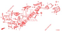 CONDOTTO SCARICO/SILENZIATORE (PGM FI)  per Honda JAZZ 1.4 ESL 5 Porte pieno automatica 2012