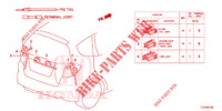 CONNETTORE ELETTRICO (ARRIERE) per Honda JAZZ 1.4 ESL 5 Porte pieno automatica 2012