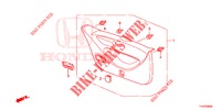 FODERA PORTELLONE/ FODERAMENTO PANNELLO(2D)  per Honda JAZZ 1.4 ESL 5 Porte pieno automatica 2012