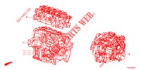 KIT GUARNIZIONE/ARREDO DI MONT. MOTORE/ASS. TRASMISSIONE  per Honda JAZZ 1.4 ESL 5 Porte pieno automatica 2012