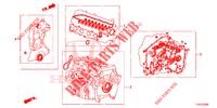 KIT GUARNIZIONE/ ASS. TRASMISSIONE  per Honda JAZZ 1.4 ESL 5 Porte pieno automatica 2012