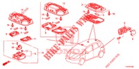 LUCE INTERIORE  per Honda JAZZ 1.4 ESL 5 Porte pieno automatica 2012