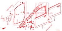 PANNELLO PORTIERA ANT.  per Honda JAZZ 1.4 ESL 5 Porte pieno automatica 2012