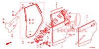 PANNELLO PORTIERA POST.(4D)  per Honda JAZZ 1.4 ESL 5 Porte pieno automatica 2012
