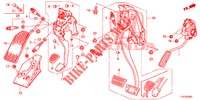 PEDALE (LH) per Honda JAZZ 1.4 ESL 5 Porte pieno automatica 2012