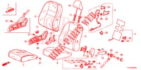 SEDILE ANTERIORE/CINTURE DI SICUREZZA (D.) (2) per Honda JAZZ 1.4 ESL 5 Porte pieno automatica 2012
