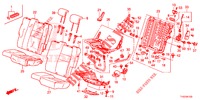 SEDILE POSTERIORE/CINTURA DI SICUREZZA (G.) (2) per Honda JAZZ 1.4 ESL 5 Porte pieno automatica 2012