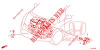 TIRANTE CABLAGGIO FILO MOTORE(1.7L)(RH)  per Honda JAZZ 1.4 ESL 5 Porte pieno automatica 2012