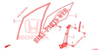 VETRO PORTIERA ANT./REGOLATORE PORTIERA  per Honda JAZZ 1.4 ESL 5 Porte pieno automatica 2012