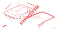 VETRO TETTO  per Honda JAZZ 1.4 ESL 5 Porte pieno automatica 2012