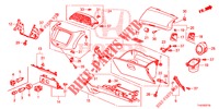 ABBELLIMENTO STRUMENTI (COTE DE PASSAGER) (LH) per Honda JAZZ 1.4 LS 5 Porte 5 velocità manuale 2012