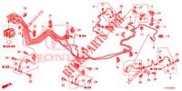 CONDOTTO FRENO/MANICOTTO (LH) (VSA) per Honda JAZZ 1.4 LS 5 Porte 5 velocità manuale 2012