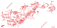 CONDOTTO SCARICO/SILENZIATORE (PGM FI)  per Honda JAZZ 1.4 LS 5 Porte 5 velocità manuale 2012