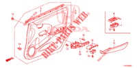 FODERAMENTO PORTIERA ANT. (LH) per Honda JAZZ 1.4 LS 5 Porte 5 velocità manuale 2012