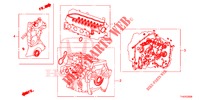 KIT GUARNIZIONE/ ASS. TRASMISSIONE  per Honda JAZZ 1.4 LS 5 Porte 5 velocità manuale 2012