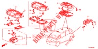 LUCE INTERIORE  per Honda JAZZ 1.4 LS 5 Porte 5 velocità manuale 2012
