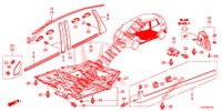 MODANATURA/PROTETTORE  per Honda JAZZ 1.4 LS 5 Porte 5 velocità manuale 2012