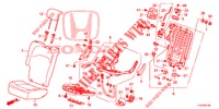 SEDILE POSTERIORE/CINTURA DI SICUREZZA (D.) (1) per Honda JAZZ 1.4 LS 5 Porte 5 velocità manuale 2012