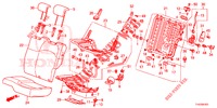 SEDILE POSTERIORE/CINTURA DI SICUREZZA (G.) (1) per Honda JAZZ 1.4 LS 5 Porte 5 velocità manuale 2012