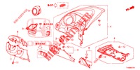 ABBELLIMENTO STRUMENTI (COTE DE CONDUCTEUR) (LH) per Honda JAZZ 1.4 LUXURY 5 Porte 5 velocità manuale 2014