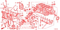 BLOCCO CILINDRO/SCODELLO OLIO (1.2L/1.3L/1.4L) per Honda JAZZ 1.4 LUXURY 5 Porte 5 velocità manuale 2014