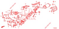 CONDOTTO SCARICO/SILENZIATORE (PGM FI)  per Honda JAZZ 1.4 LUXURY 5 Porte 5 velocità manuale 2014