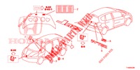 EMBLEMA/ETICHETTA CAUZIONE  per Honda JAZZ 1.4 LUXURY 5 Porte 5 velocità manuale 2014